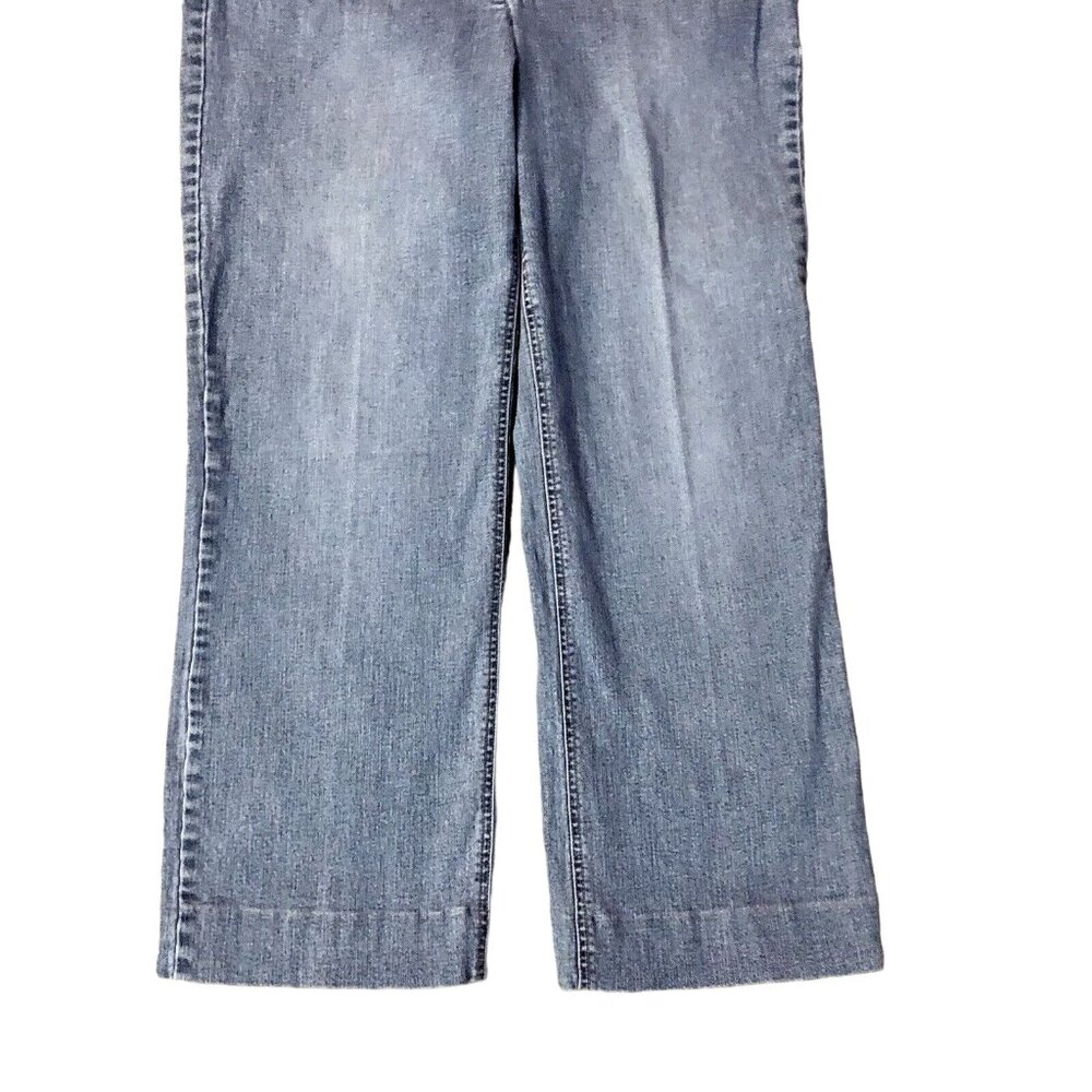 Christopher Banks Jeans Womens 12 Used Stretch Some Wear Hemmed - Picture 5 of 15